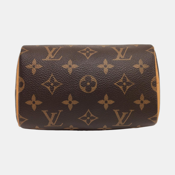 SPEEDY Nano Monogram Coated Canvas Brown