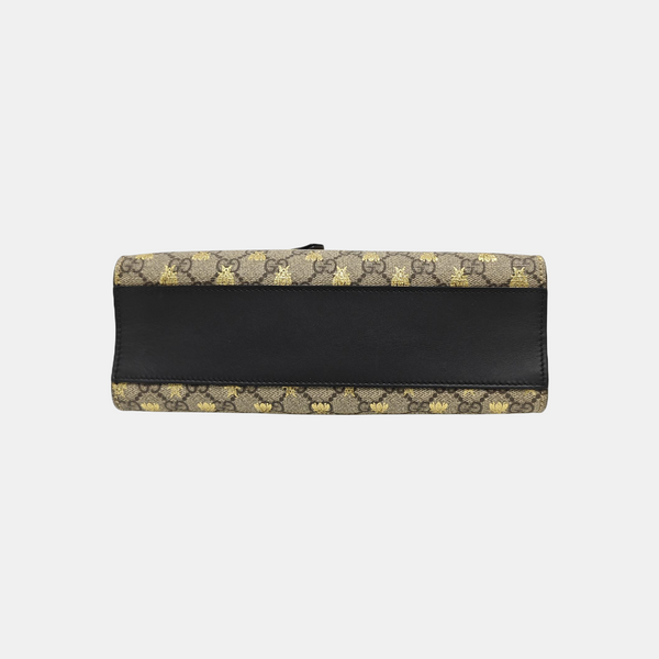Padlock Small Monogram Coated Canvas Beige