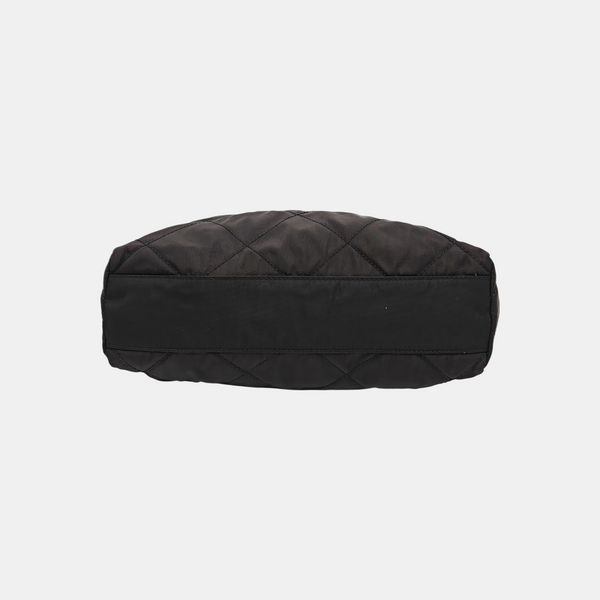 Nylon Quilted Nylon Black