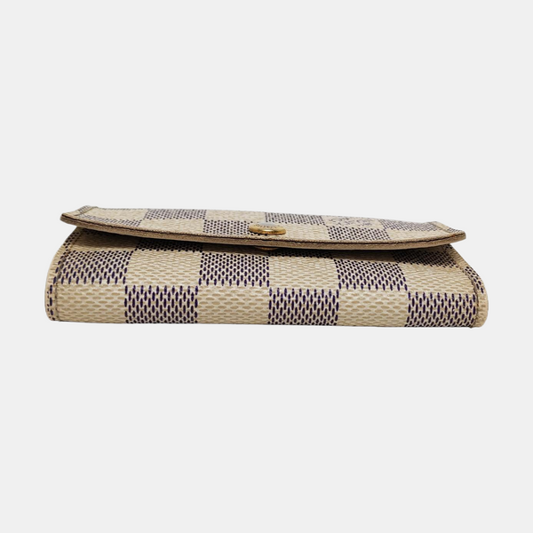 Damier Azur Coated Canvas Key Pouch White