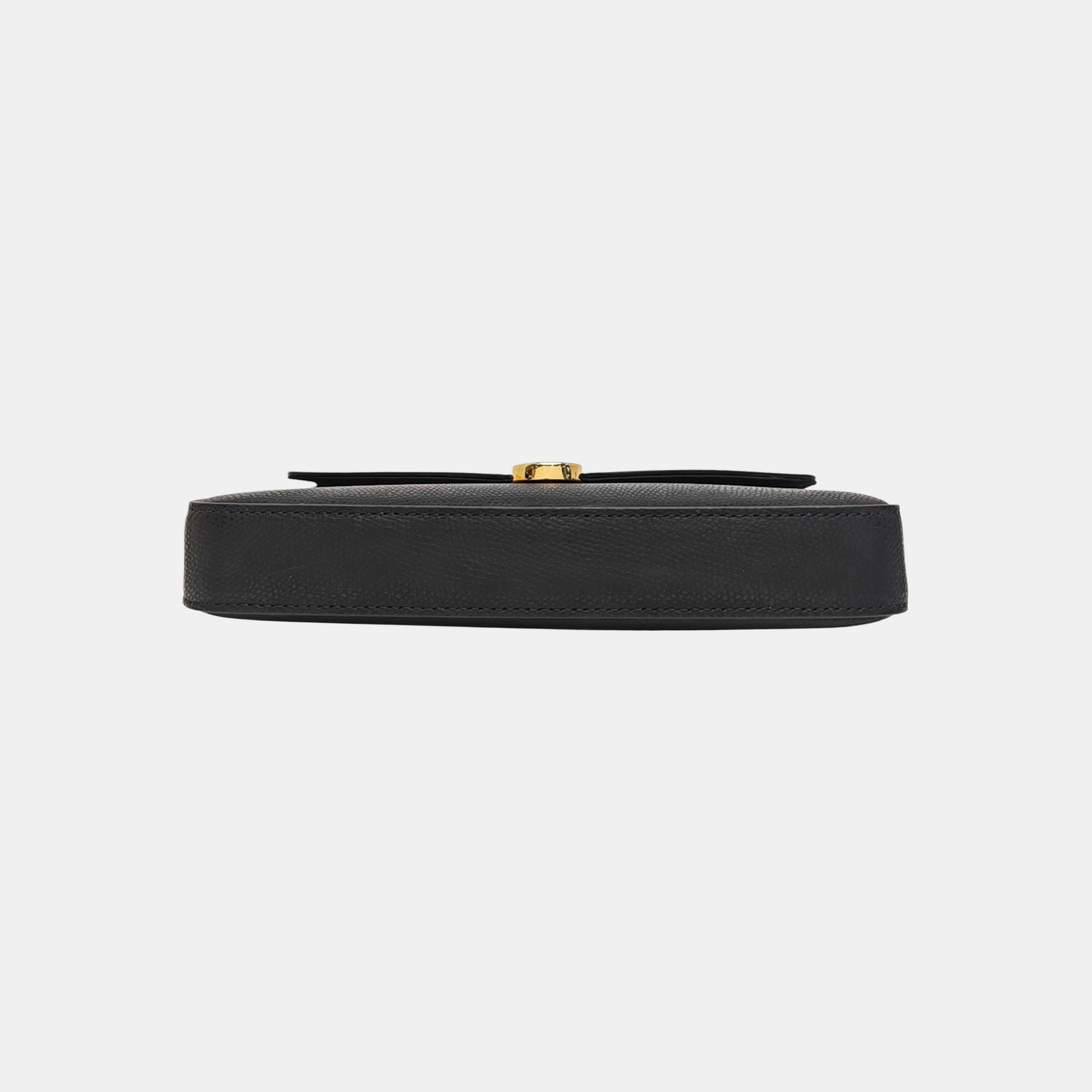 Calfskin Shoulder Bag Black