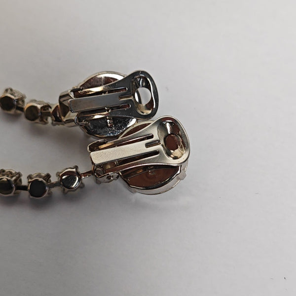 Metal Clear Clip On Earrings