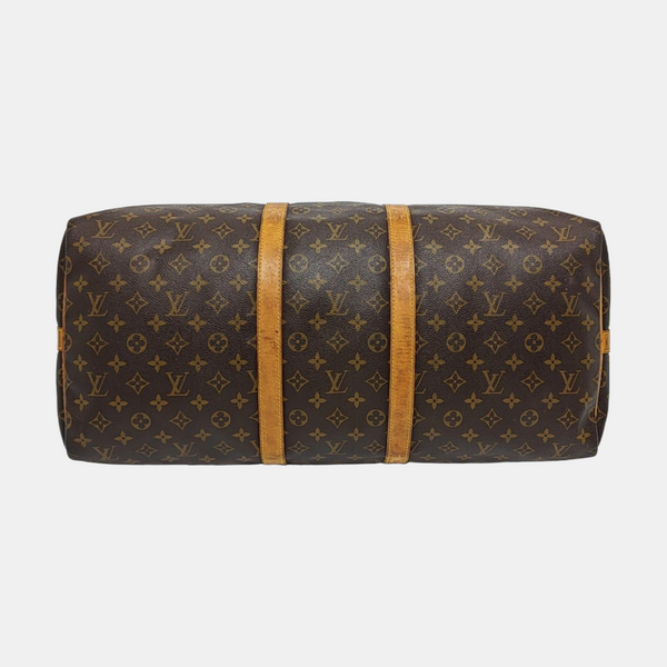 SAC SOUPLE 55 Monogram Coated Canvas Brown