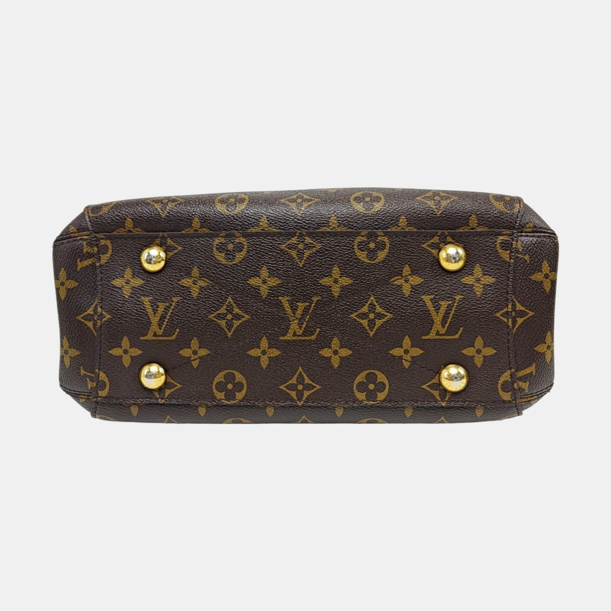 MONTAIGNE BB Monogram Coated Canvas Brown
