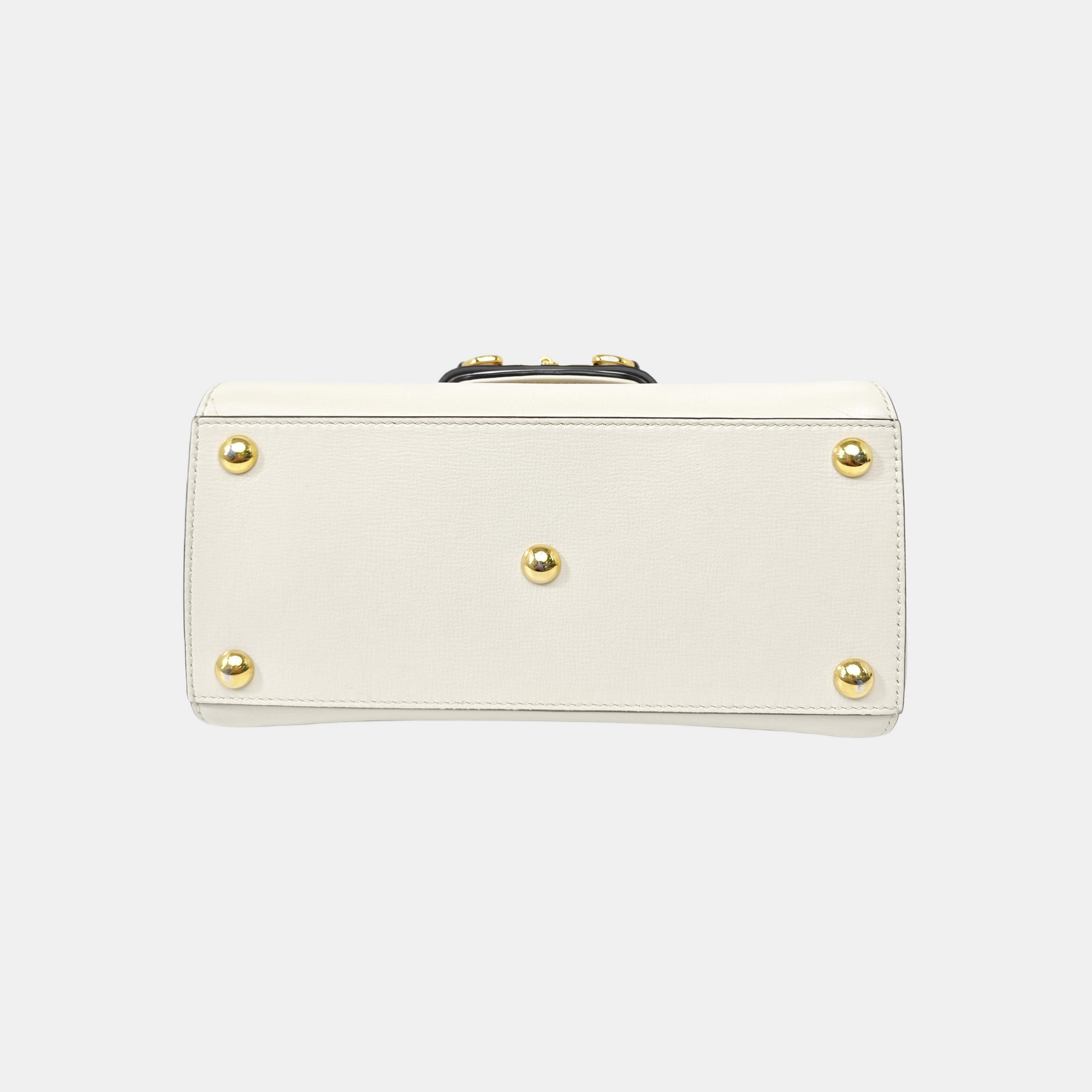 Horsebit 1955 Small Calfskin White