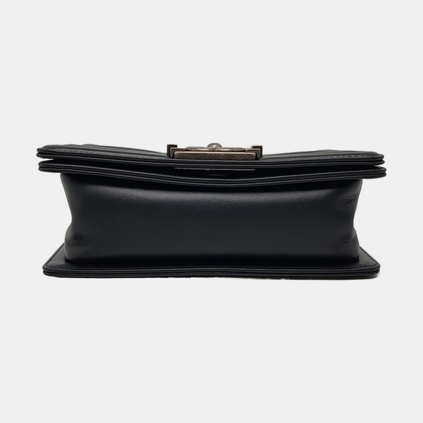 BOY CHANEL Small Quilted Calfskin Black