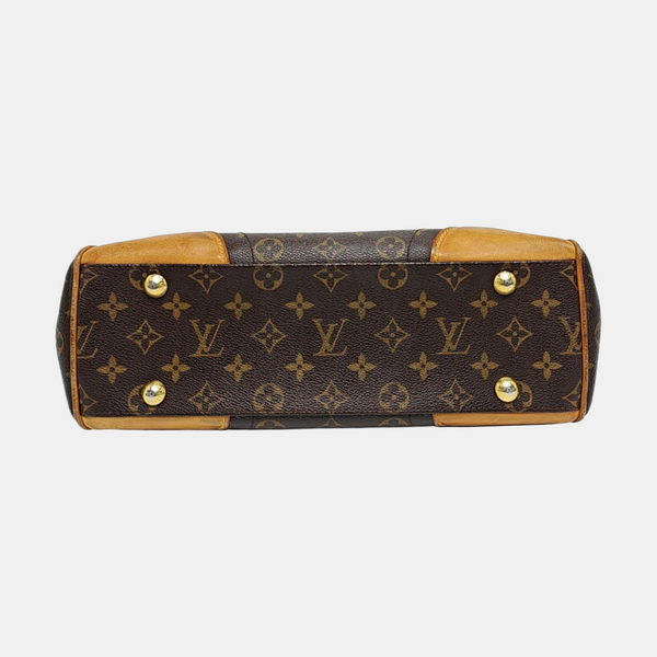 BEVERLY Monogram Coated Canvas Brown