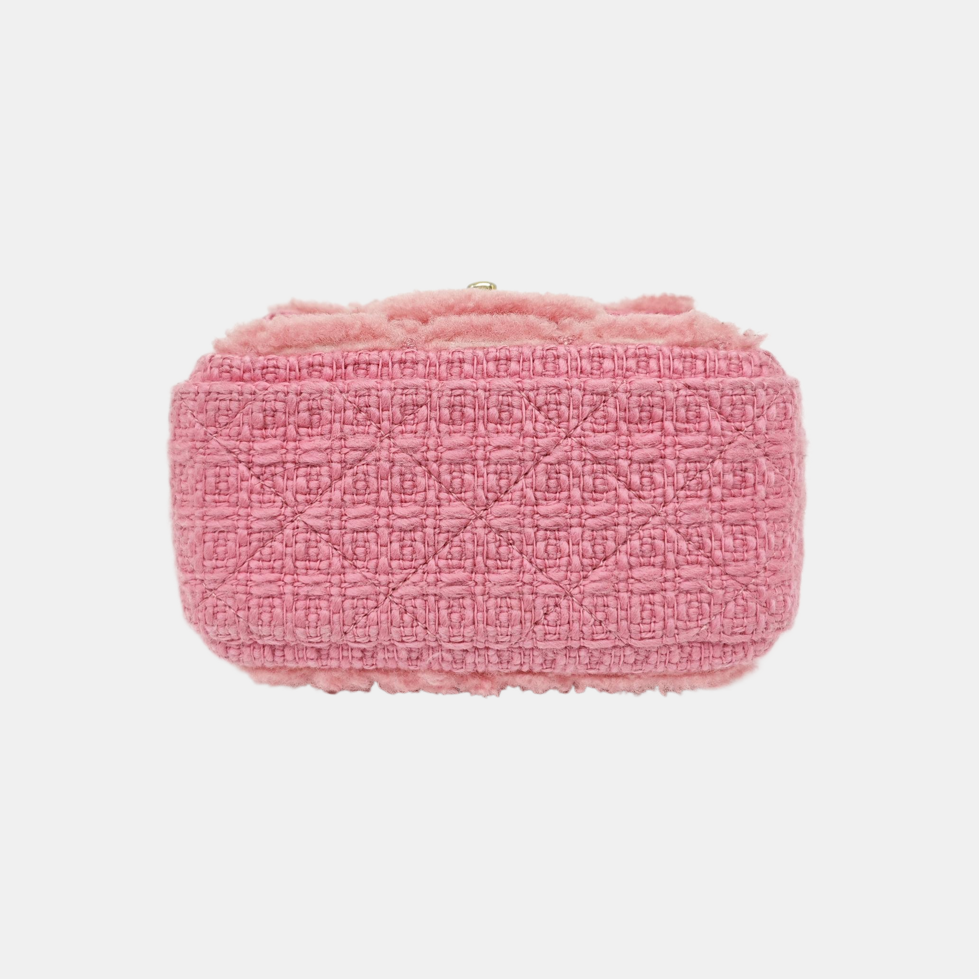 CLASSIC FLAP Mini Quilted Sheepskin Red