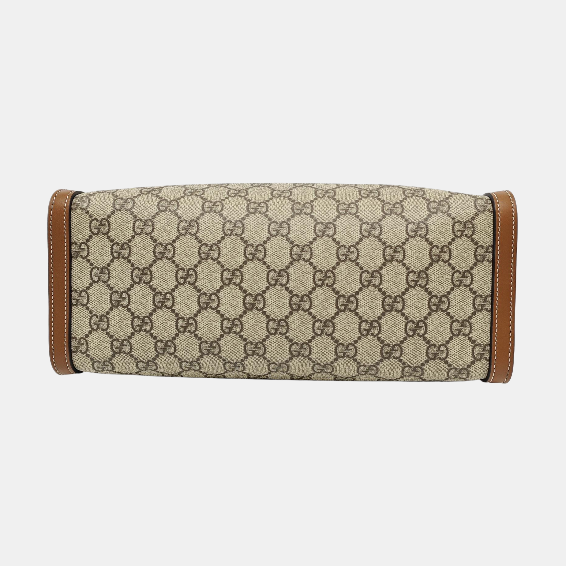 Padlock Large Monogram Coated Canvas Gray