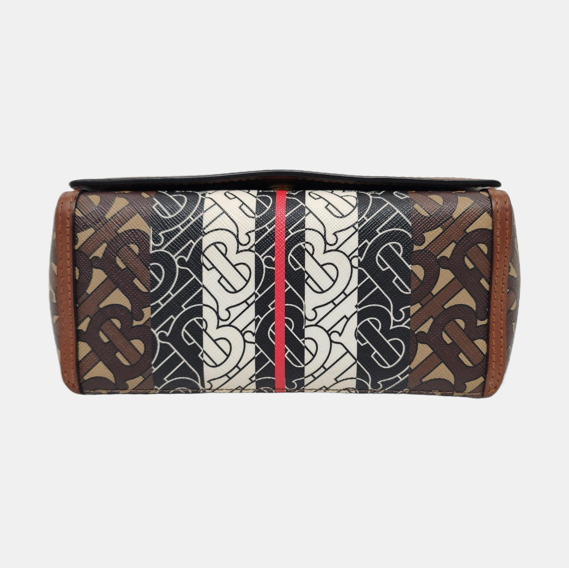 Crossbody Bag Coated Canvas Multicolor