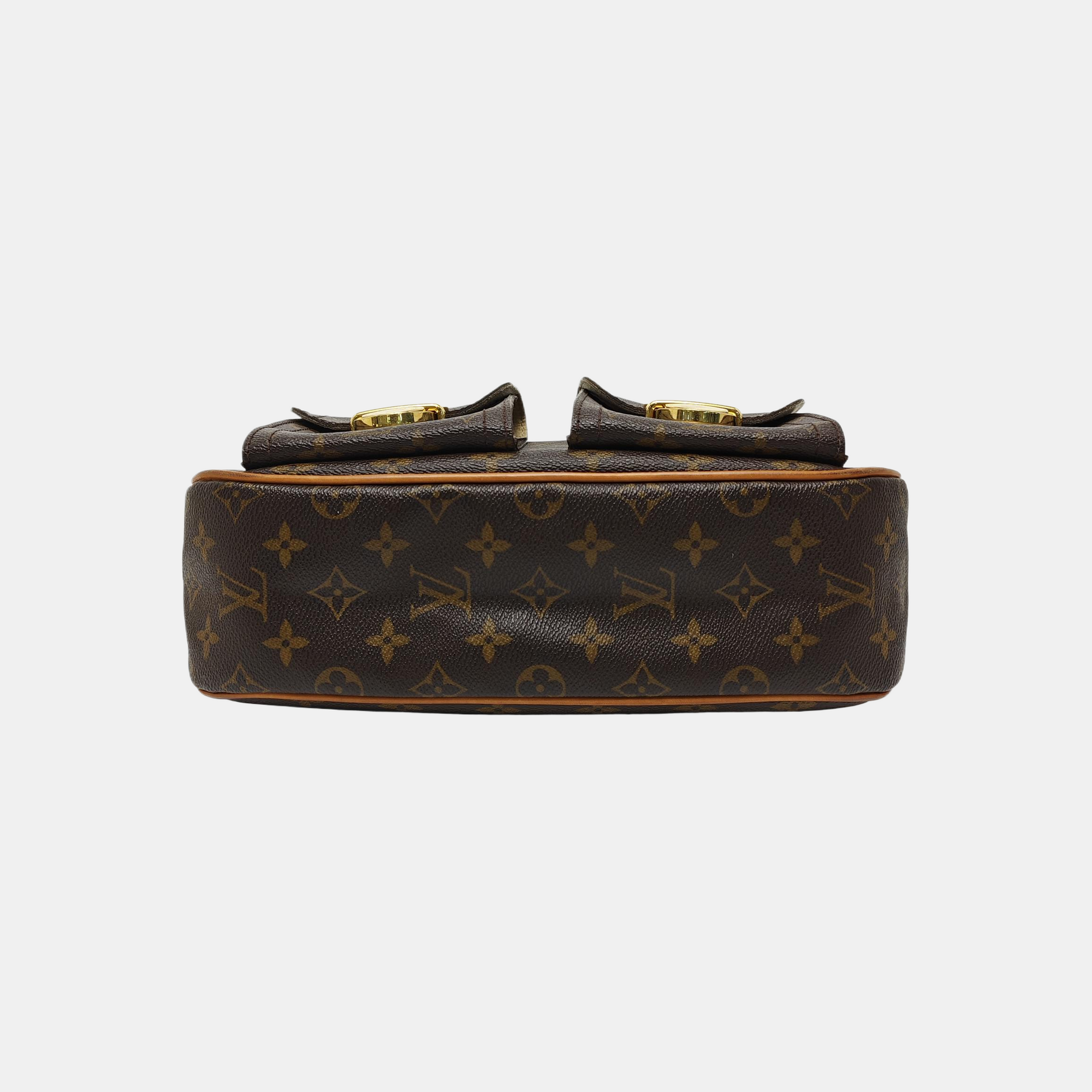 HUDSON GM Monogram Coated Canvas Brown