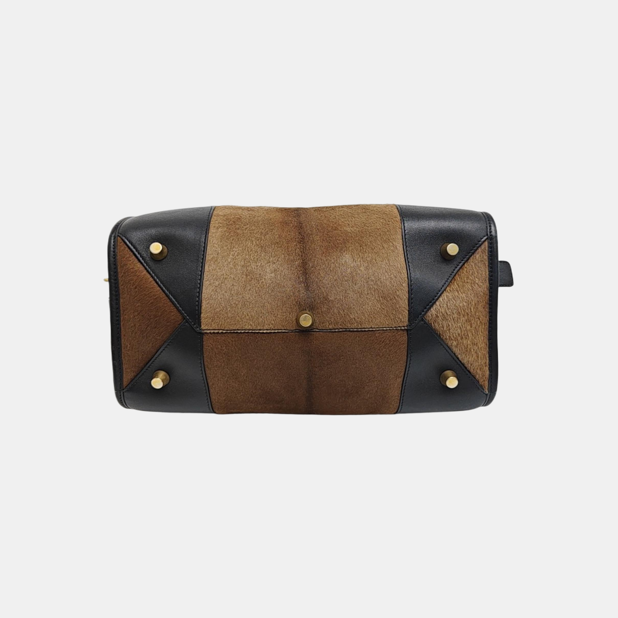 Horsehair Shoulder Bag Brown