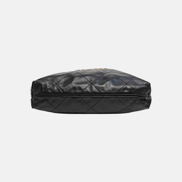 CHANEL 22 Medium Quilted Calfskin Black
