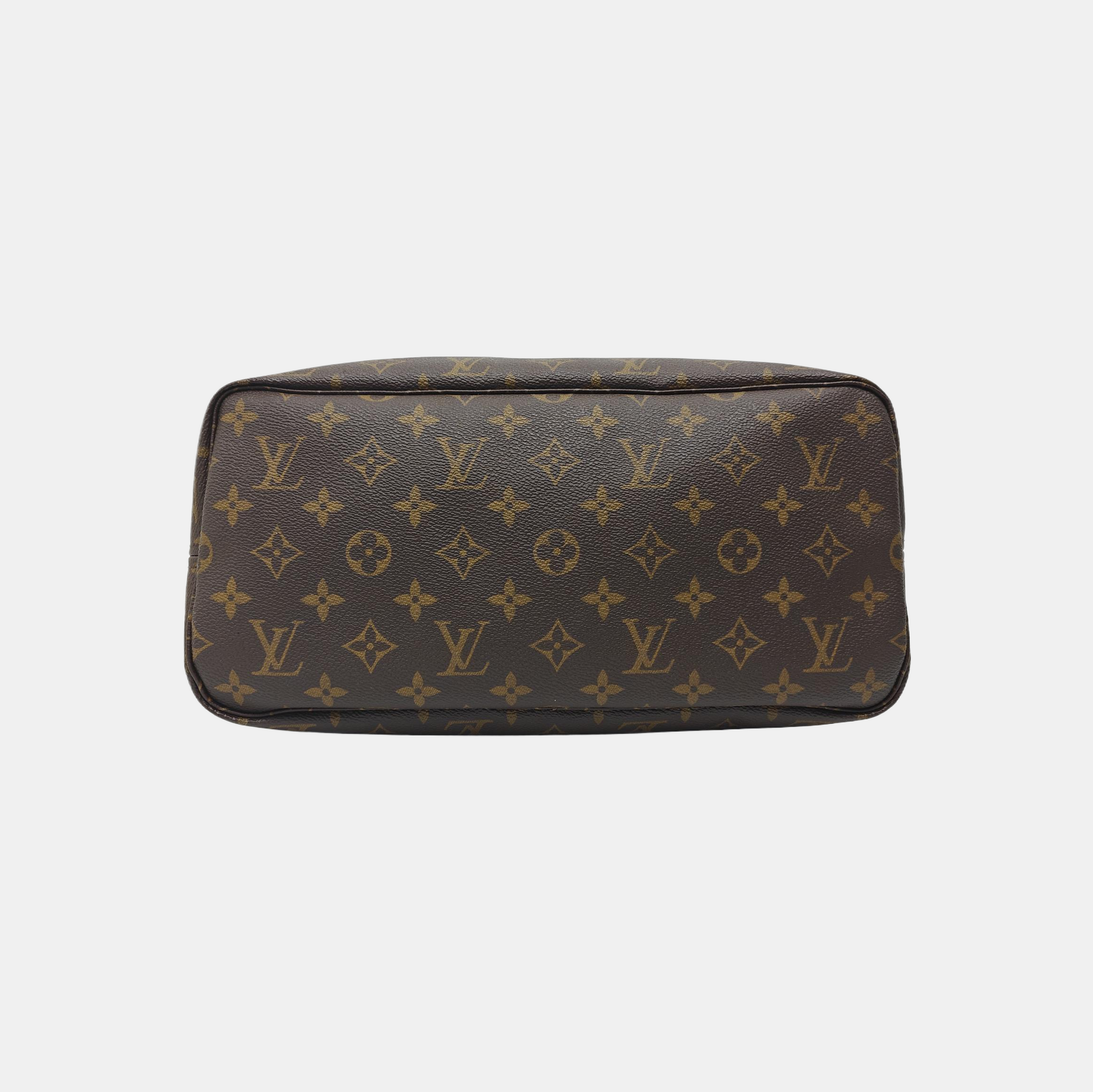 NEVERFULL MM Monogram Coated Canvas Brown