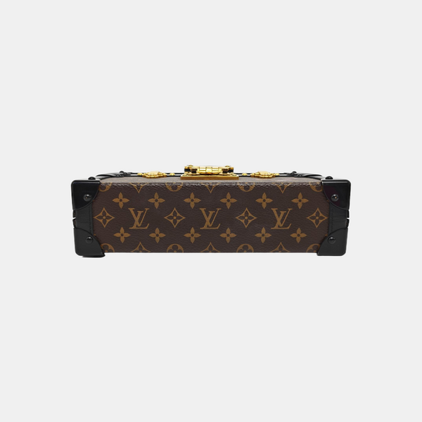 PETITE MALLE Monogram Coated Canvas Brown