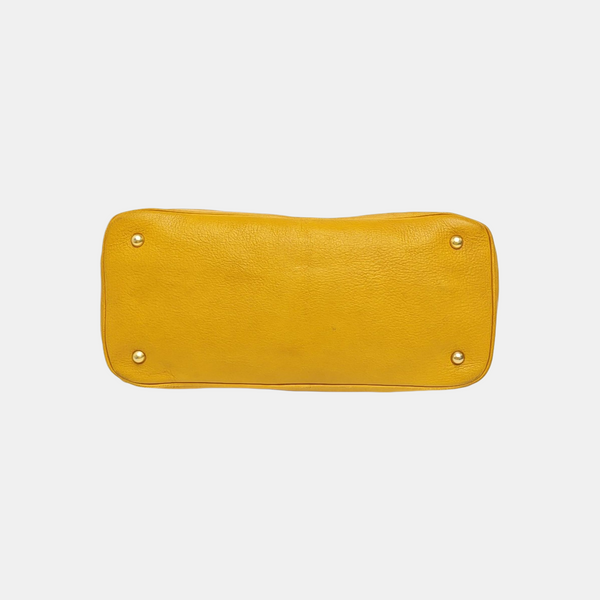 Calfskin Tote Bag Yellow