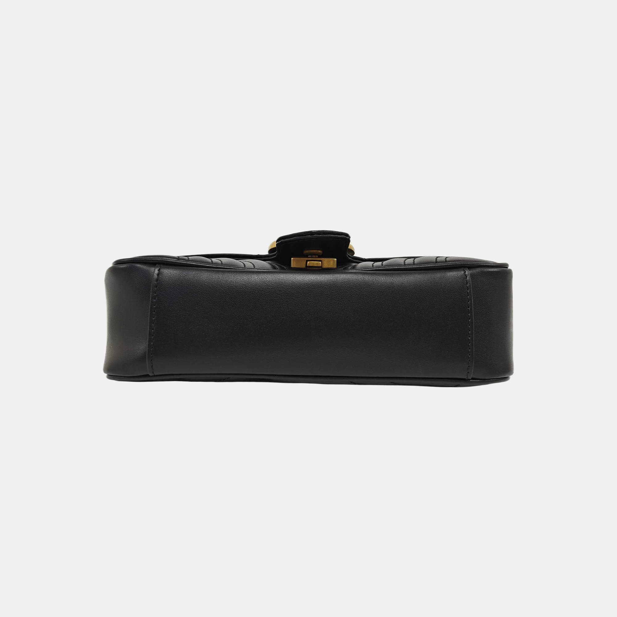 GG Marmont Small Quilted Calfskin Black