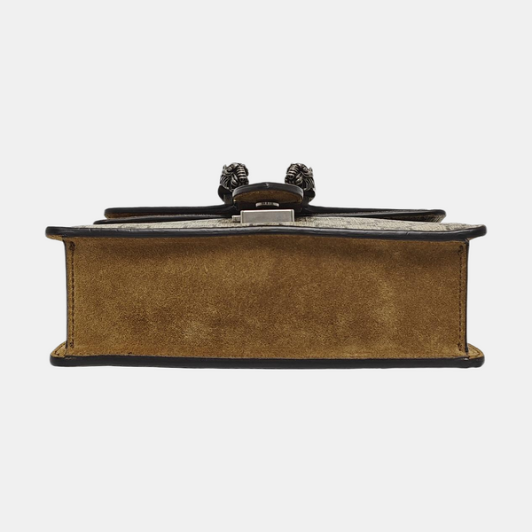 Dionysus Mini Monogram Coated Canvas Beige