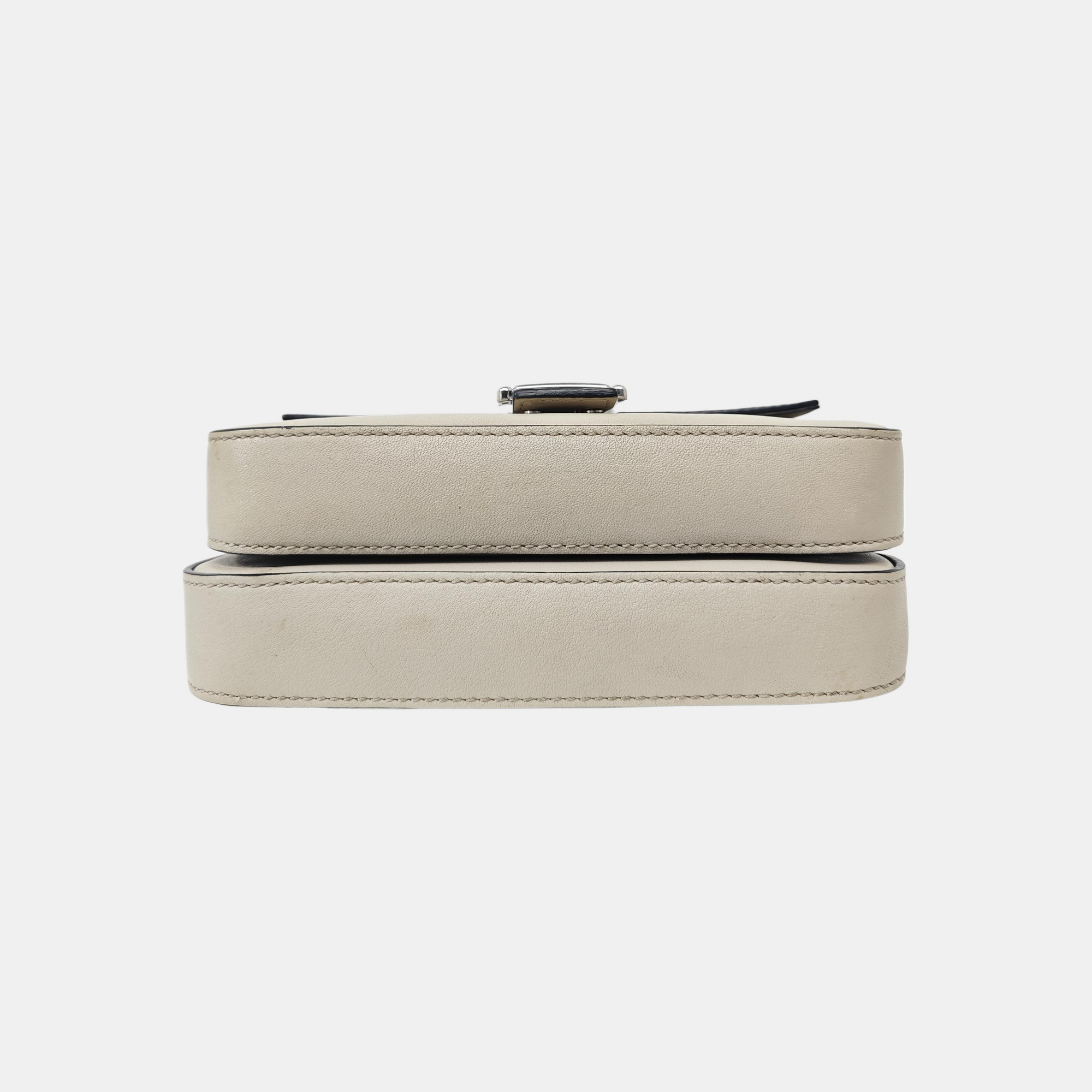 Calfskin Shoulder Bag Gray