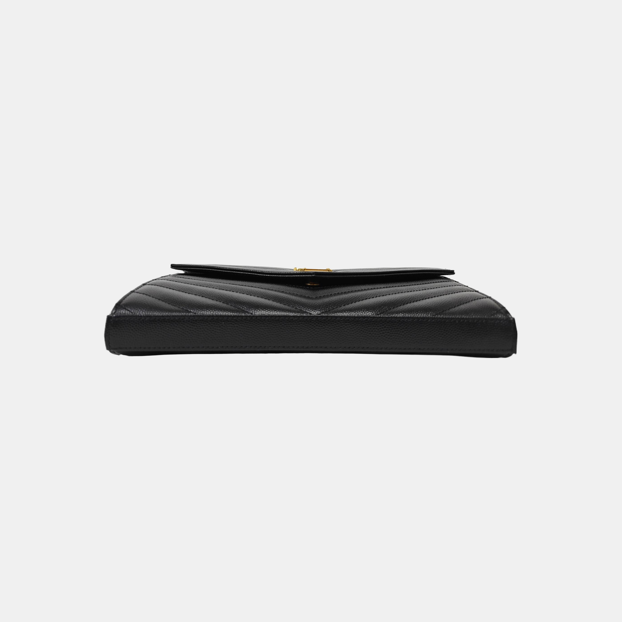 MONOGRAM Medium Chevron Calfskin Black