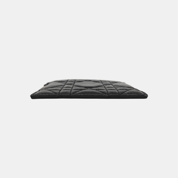 Lady Dior Quilted Lambskin Black Card Holder