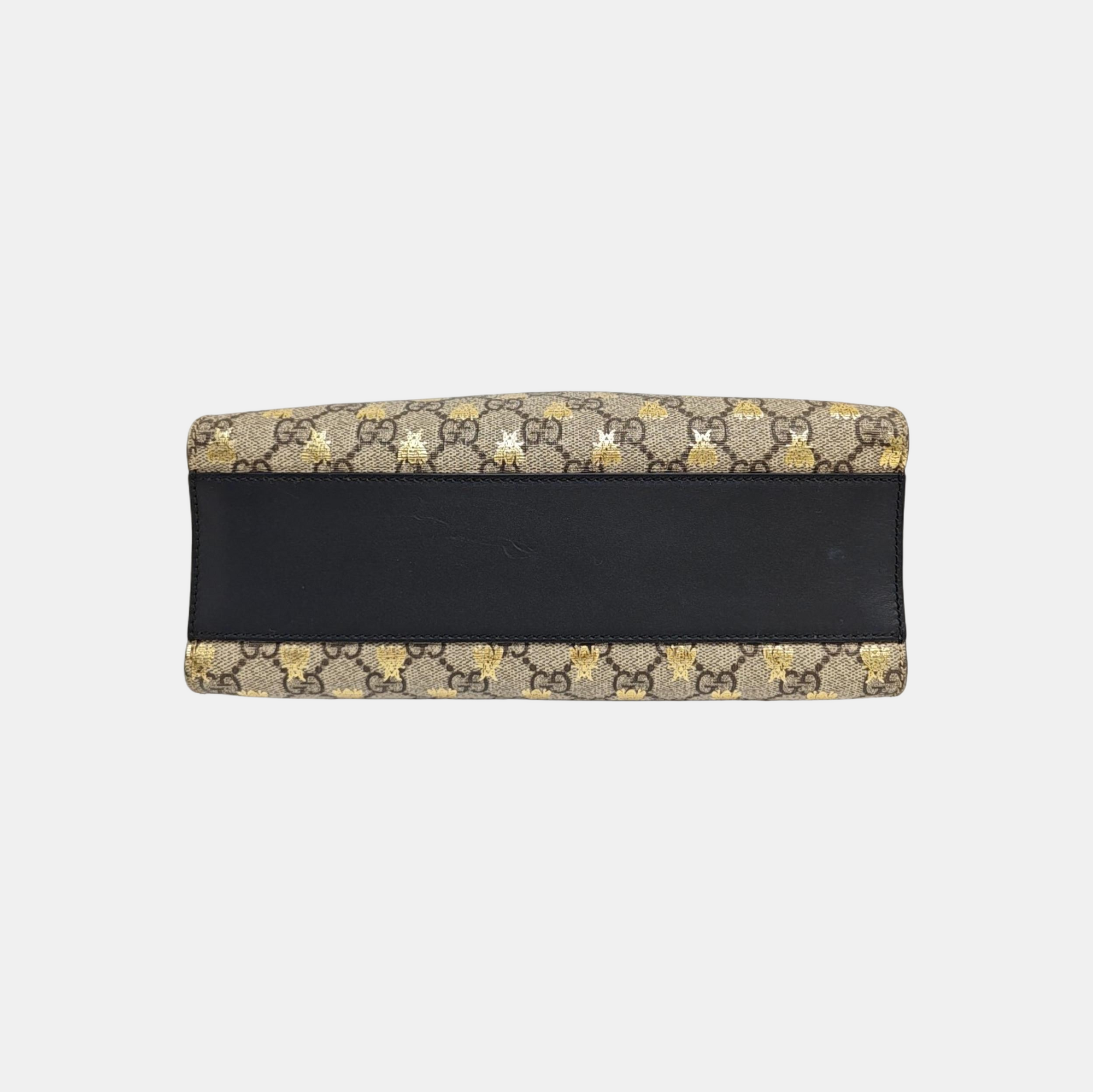 Padlock Small Monogram Coated Canvas Beige