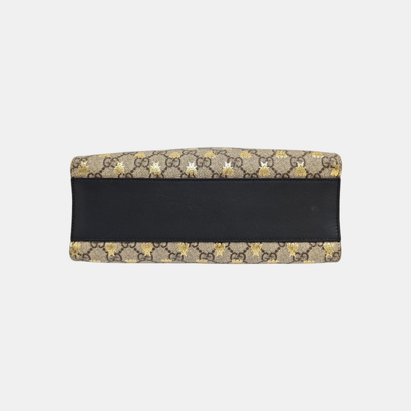 Padlock Small Monogram Coated Canvas Beige