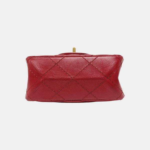 2.55 Quilted Vintage Calf Red