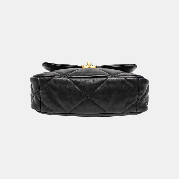 CHANEL 19 Small Quilted Lambskin Black