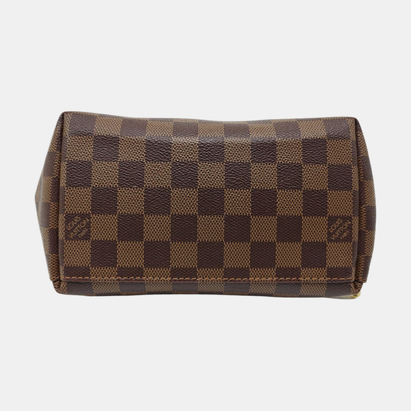 CLAPTON Damier Ebene Coated Canvas Brown