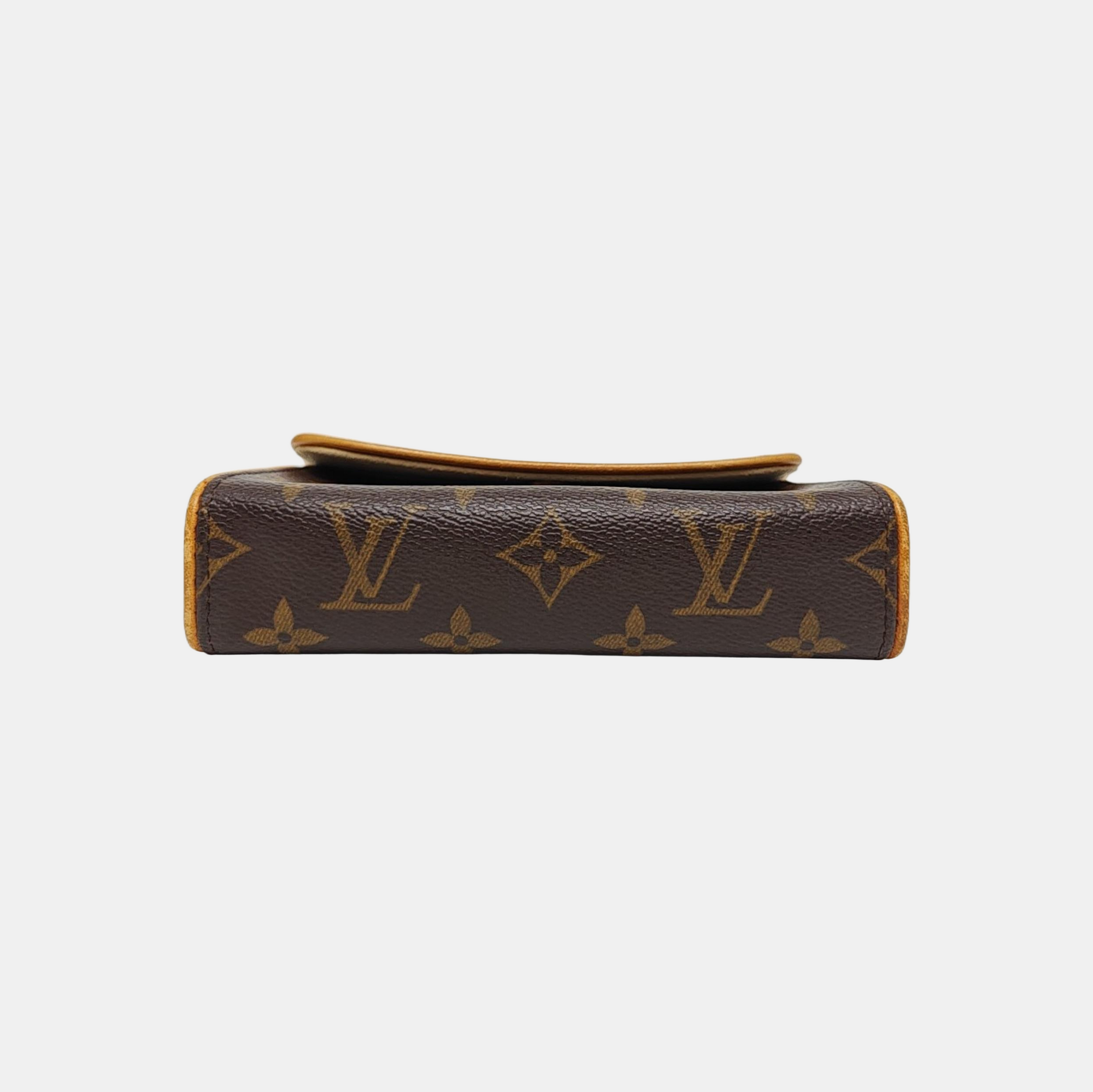 FLORENTINE Monogram Coated Canvas Brown
