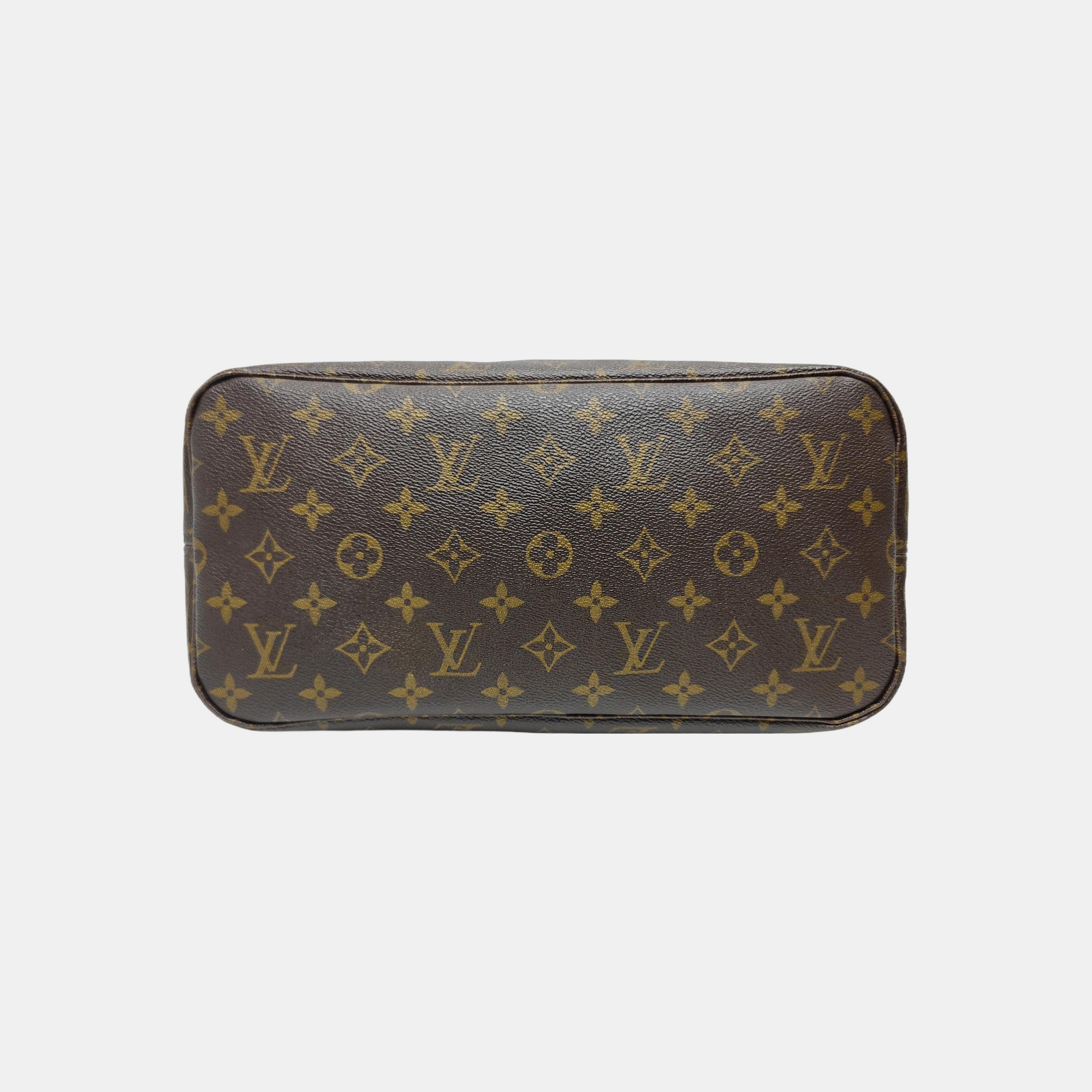 NEVERFULL MM Monogram Coated Canvas Brown