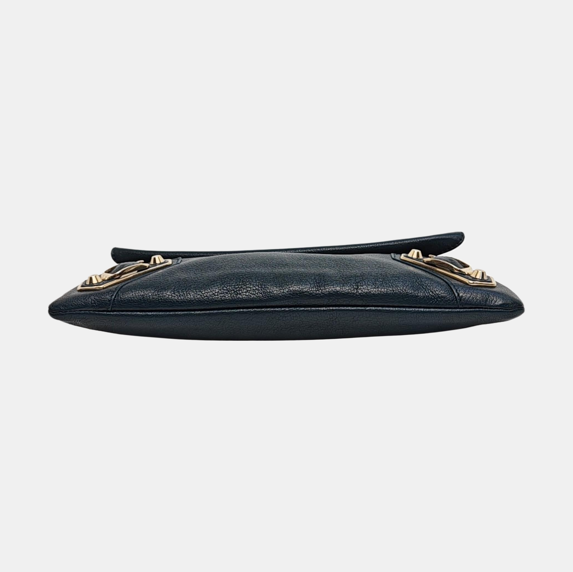 Authenticated pre-owned  Classic Metallic Edge City Calfskin Blue - Clutch at Looply