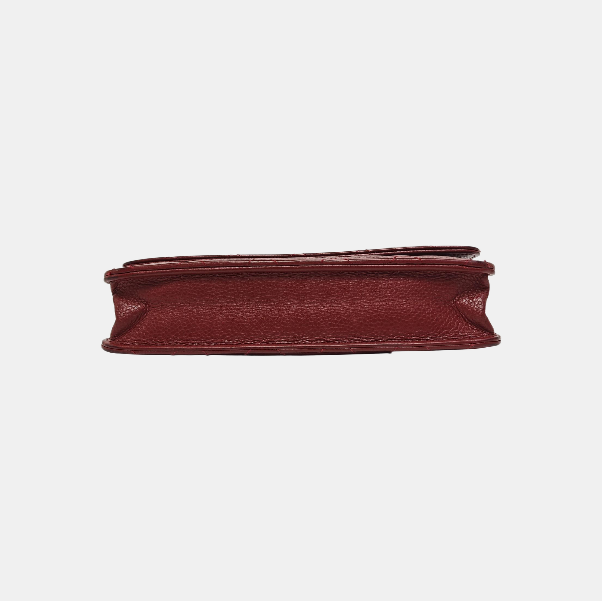 WOC Quilted Grained Calfskin Red