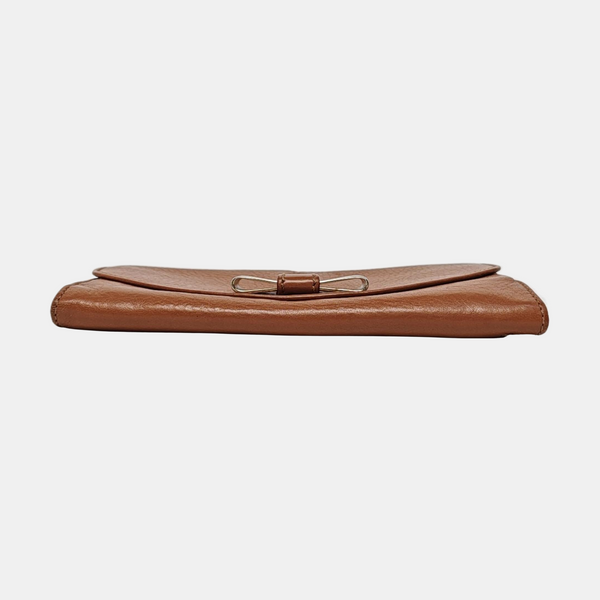 Lily Calfskin Brown Wallet
