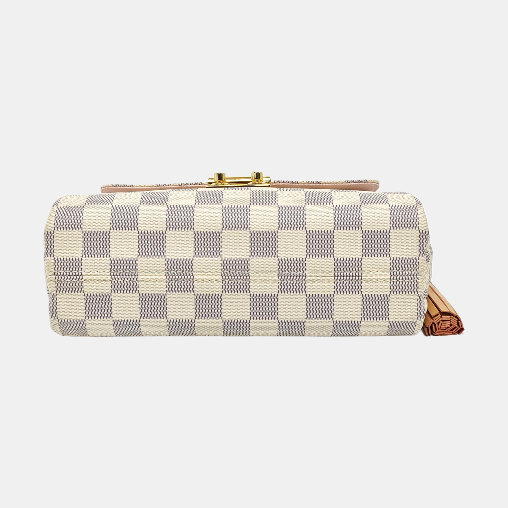 CROISETTE Damier Azur Coated Canvas White