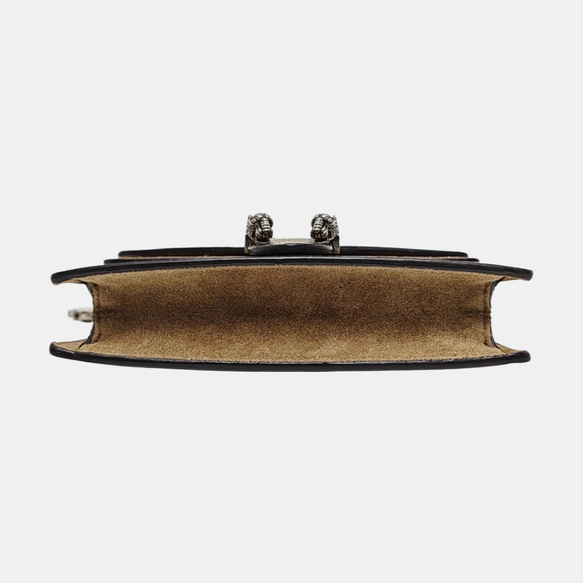 Dionysus Super Mini Monogram Coated Canvas Beige