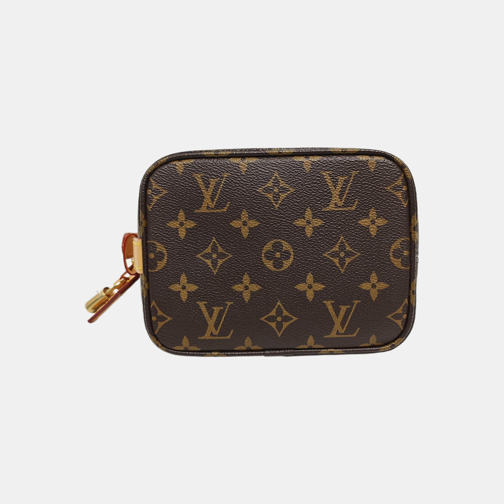 ALL IN BB Monogram Coated Canvas Brown