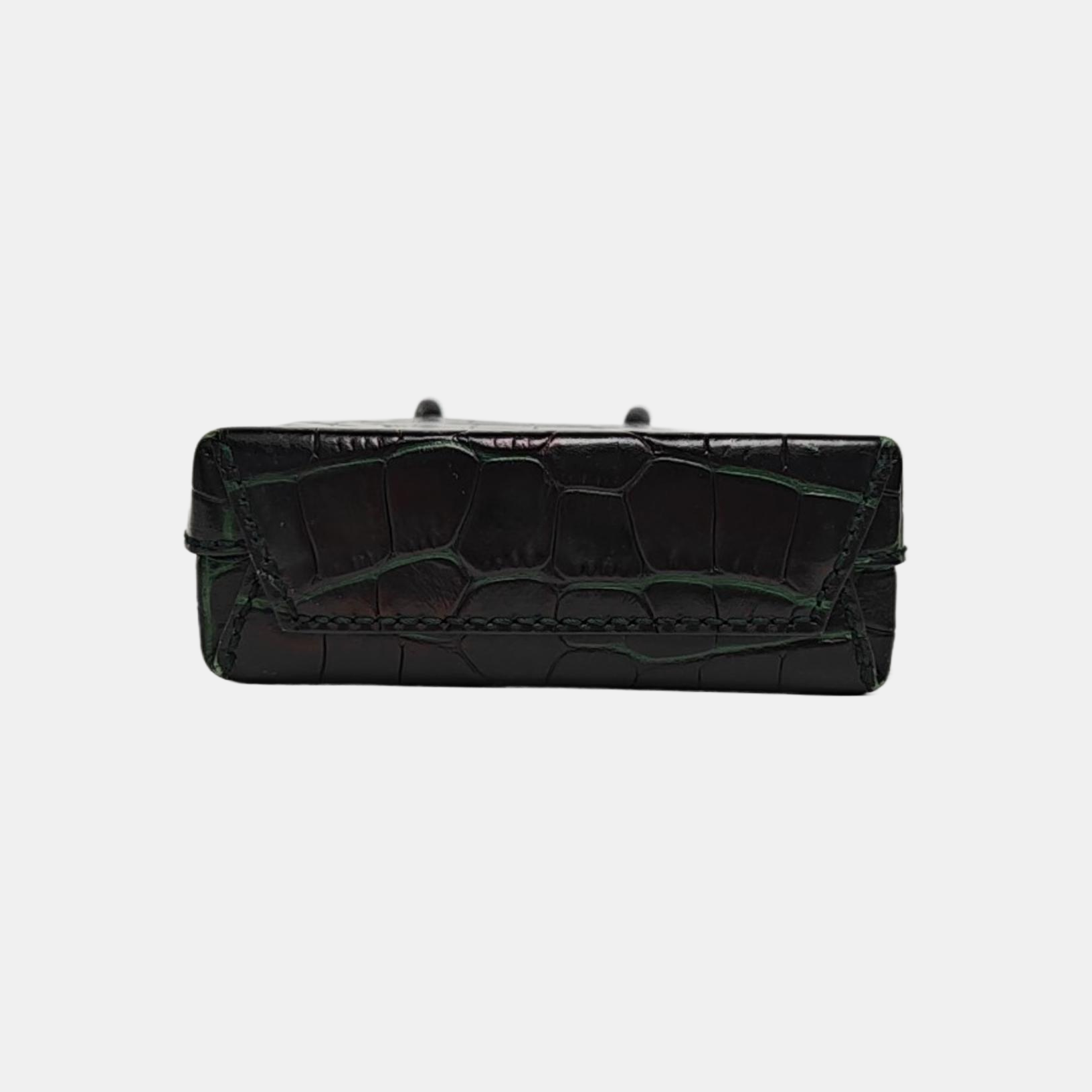 Shopping Bag Calfskin Green