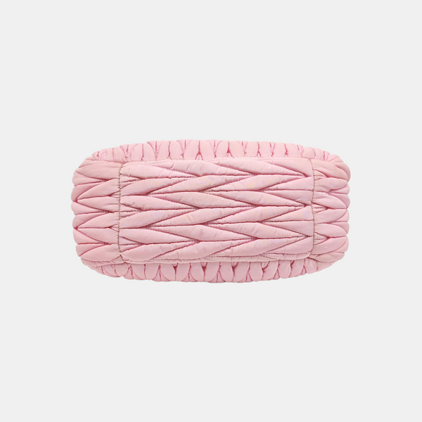 Wander Matelassé Mini Quilted Fabric Pink