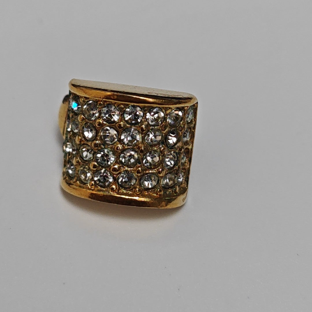 Metal Gold Clip On Earrings