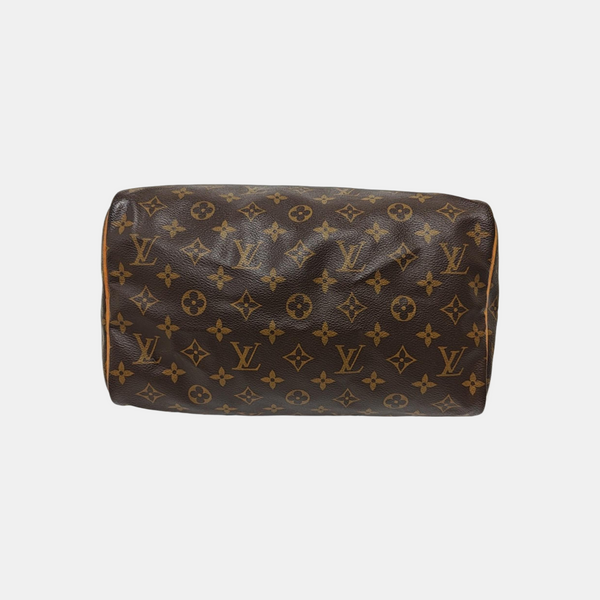 SPEEDY 30 Monogram Coated Canvas Brown