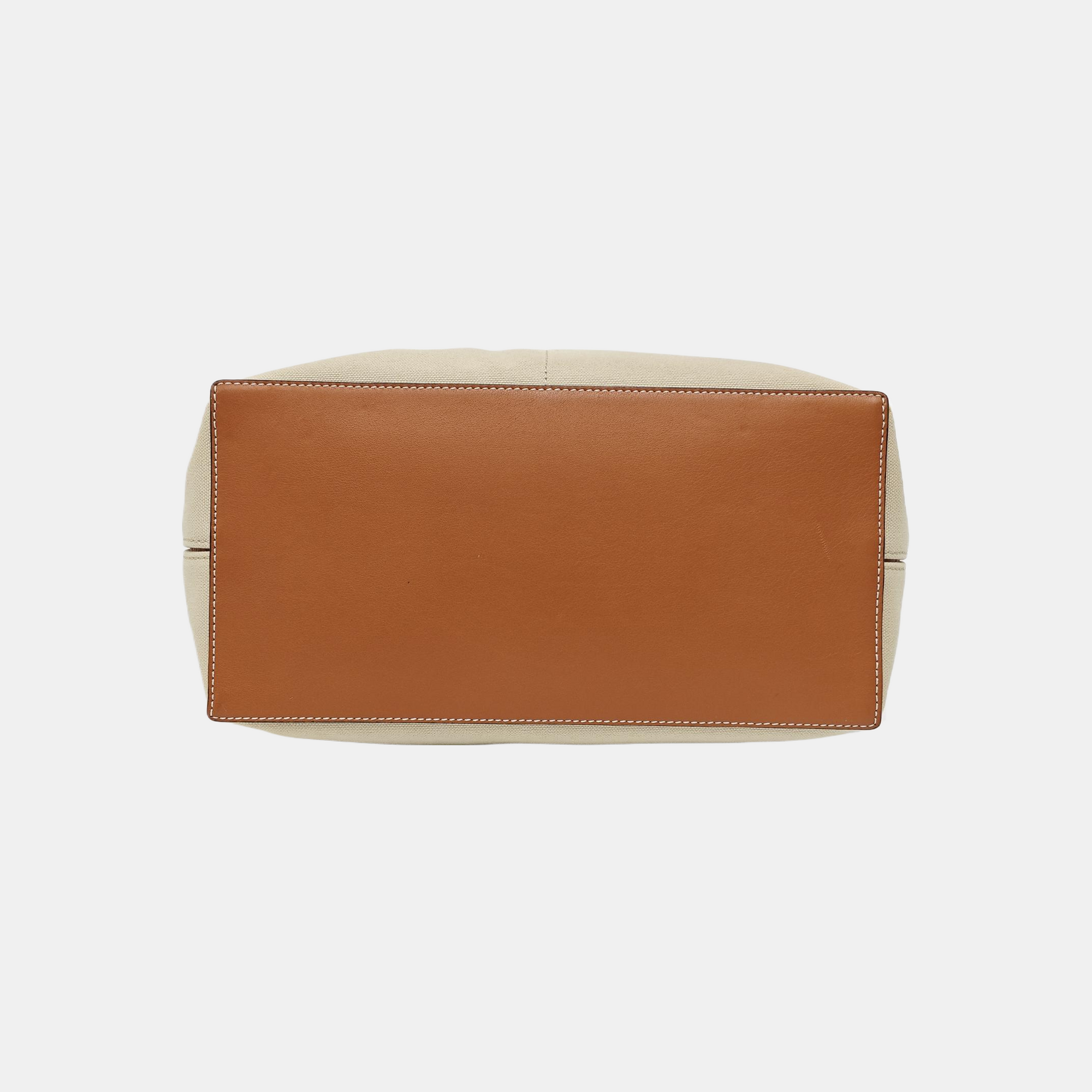 Canvas Top Handle Bag Beige