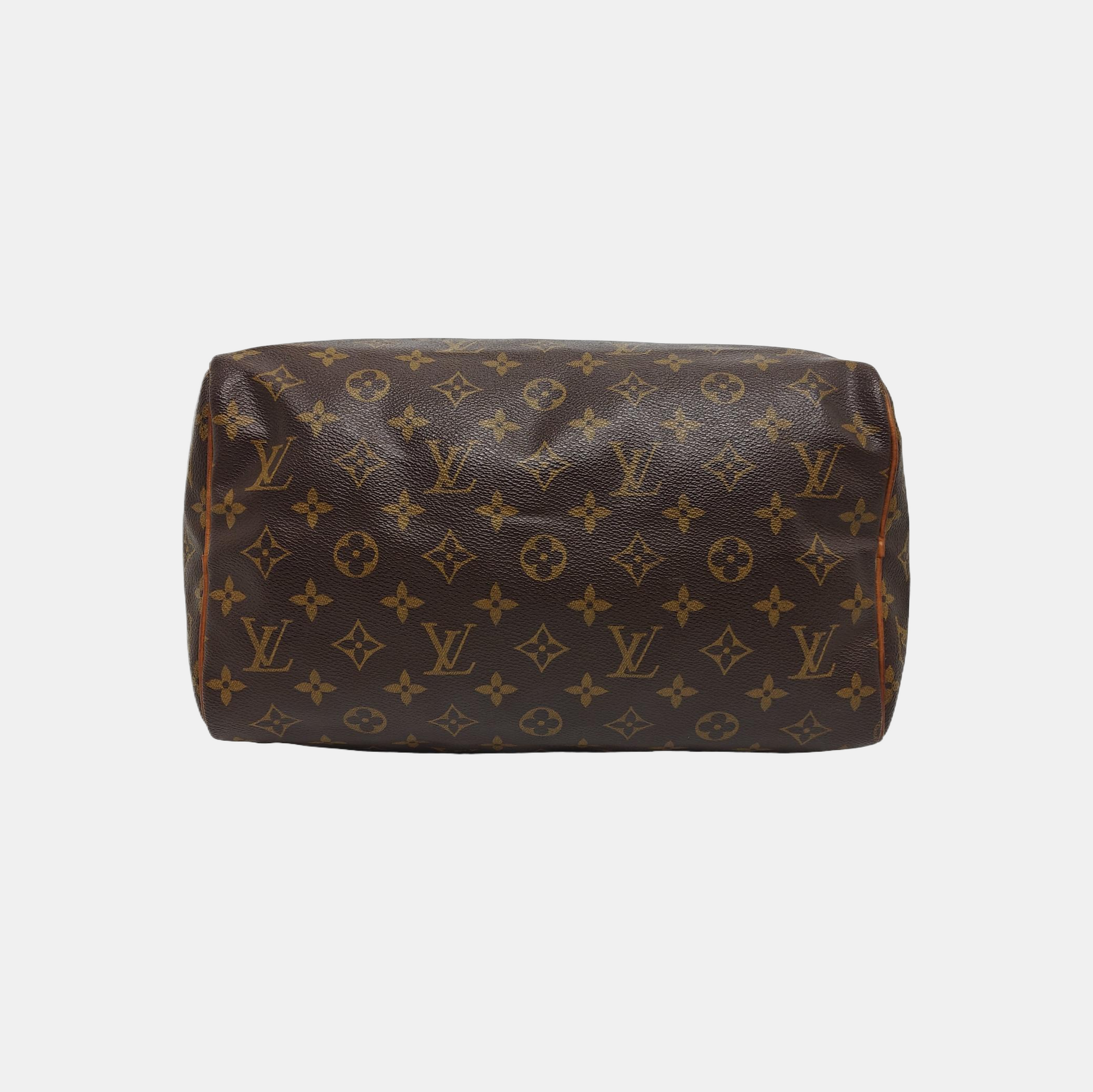 SPEEDY 30 Monogram Coated Canvas Brown