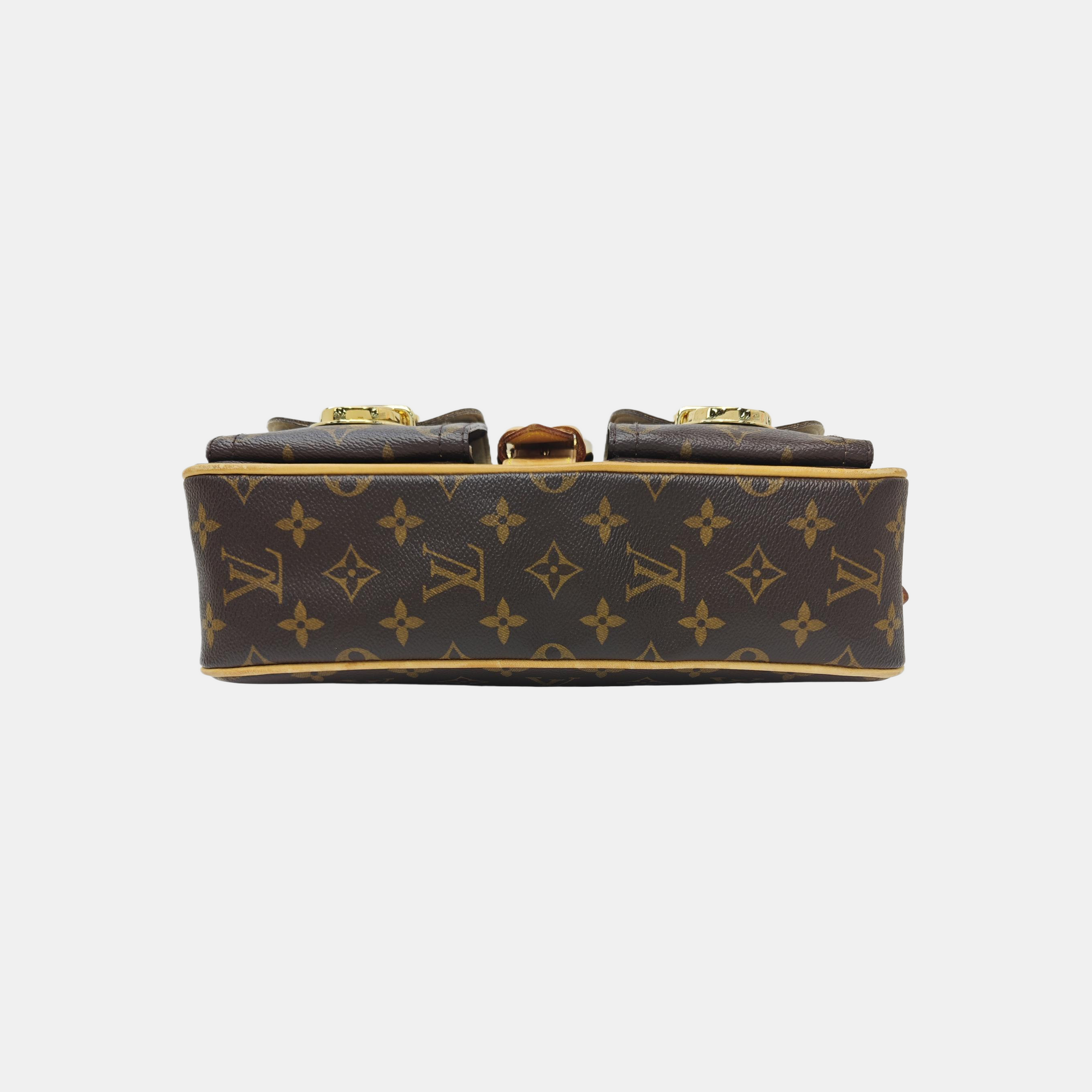 HUDSON PM Monogram Coated Canvas Brown
