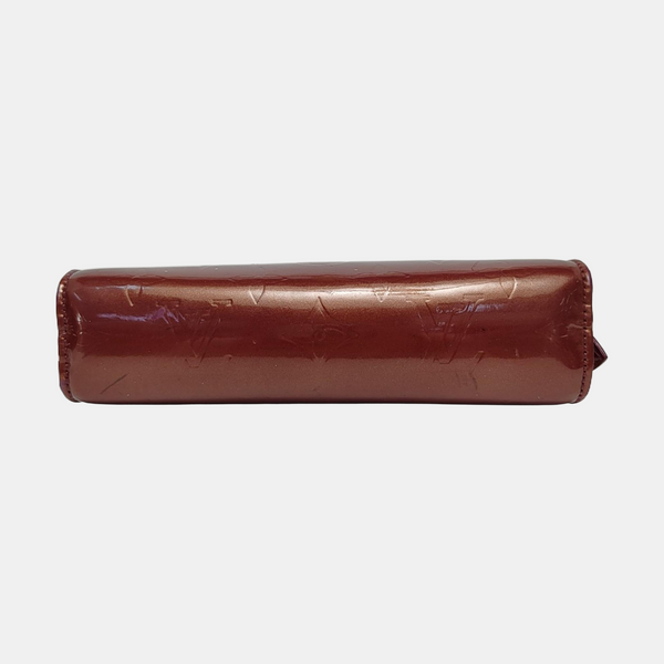 Monogram Patent Leather Clutch Red