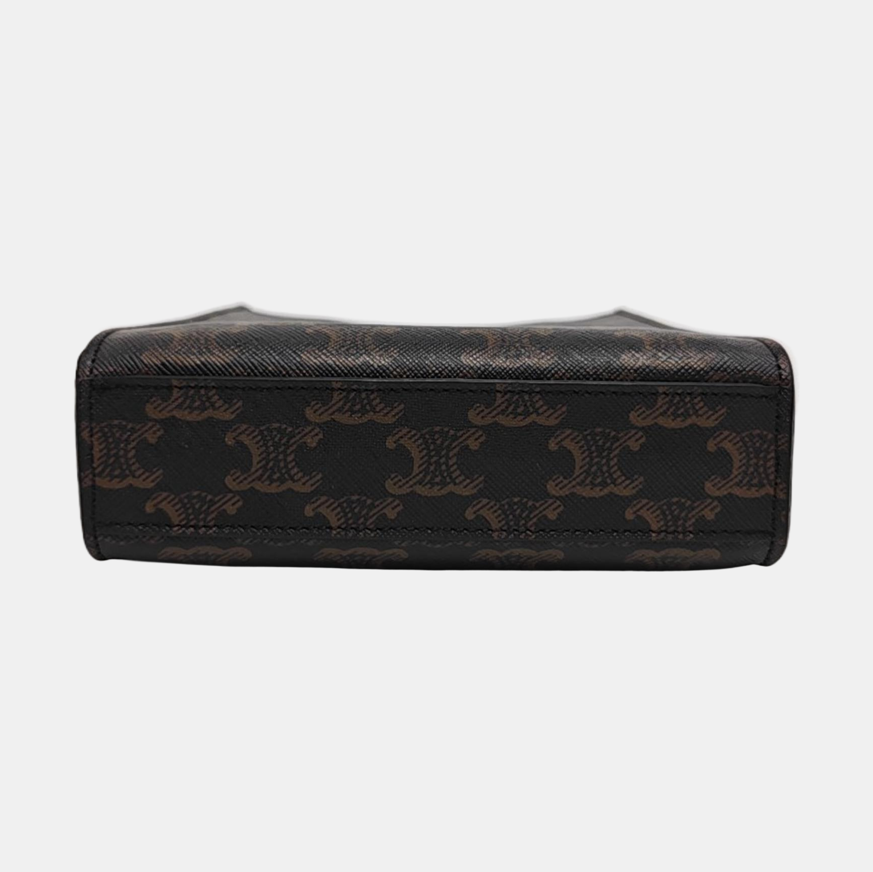 CABAS CELINE Mini Coated Canvas Brown