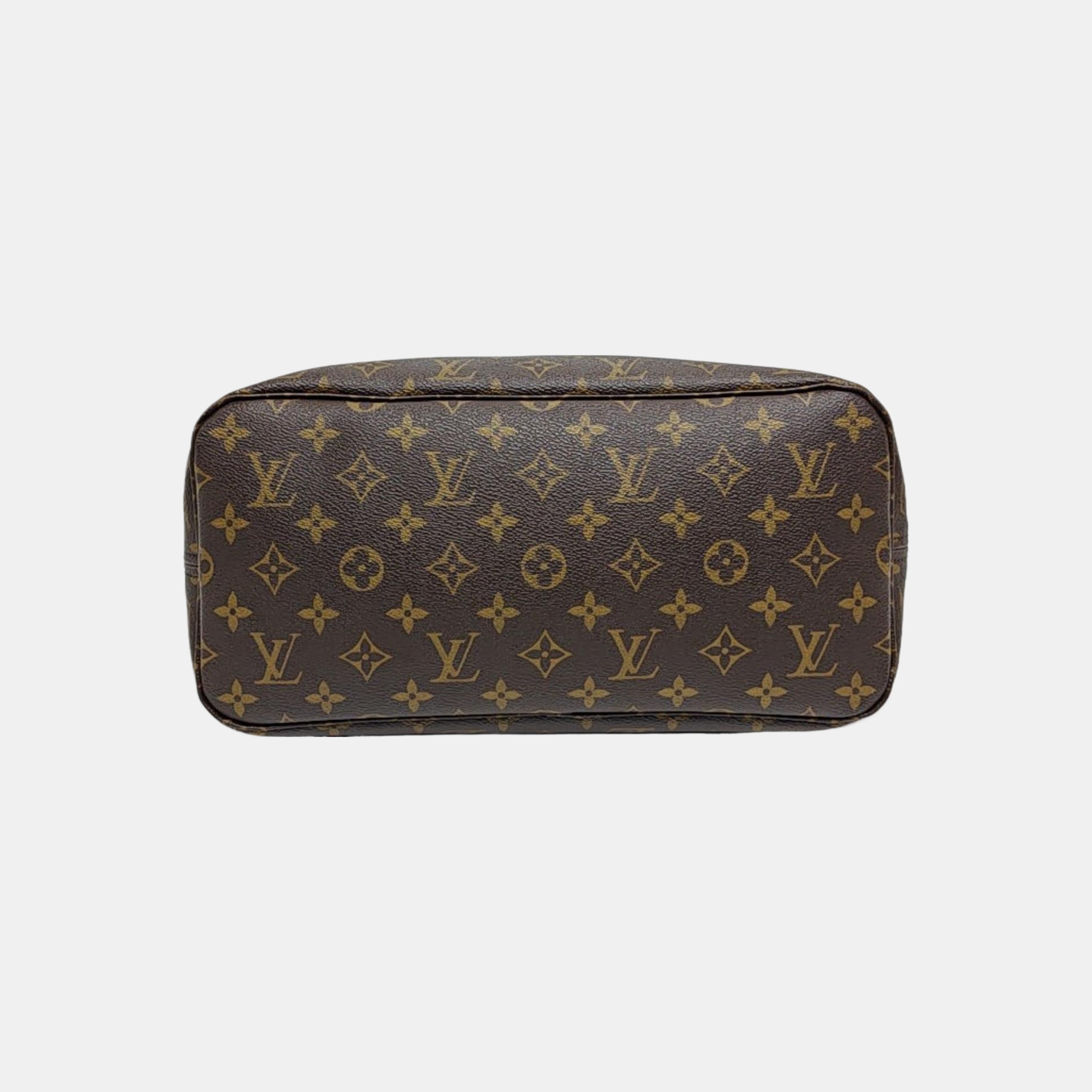 NEVERFULL MM Monogram Coated Canvas Brown
