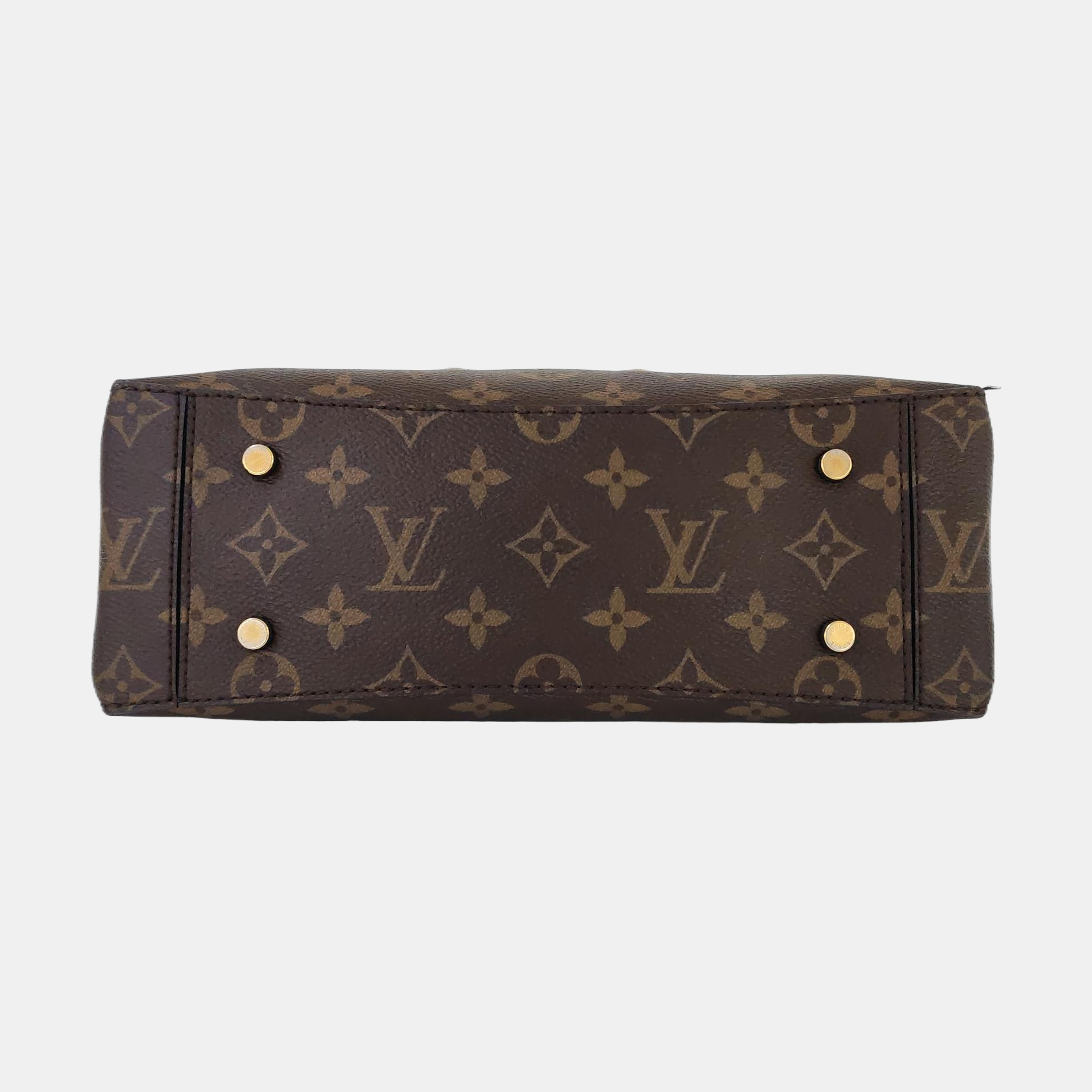 ONE HANDLE Monogram Coated Canvas Brown