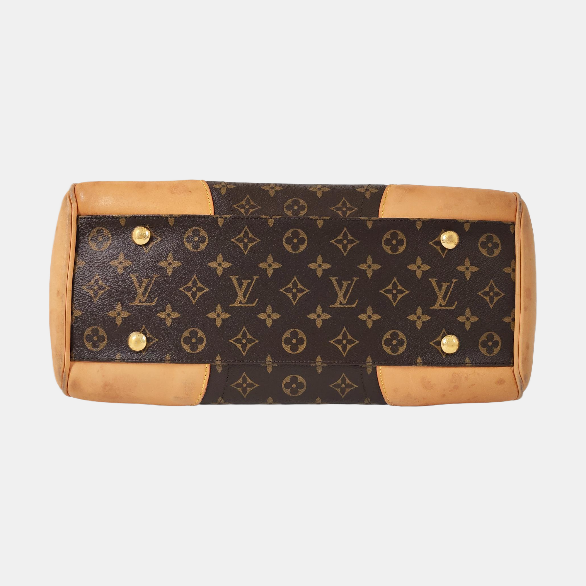 BEVERLY Monogram Coated Canvas Brown